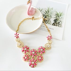 Kate Spade Eyelet Garden Flower Statement Necklace